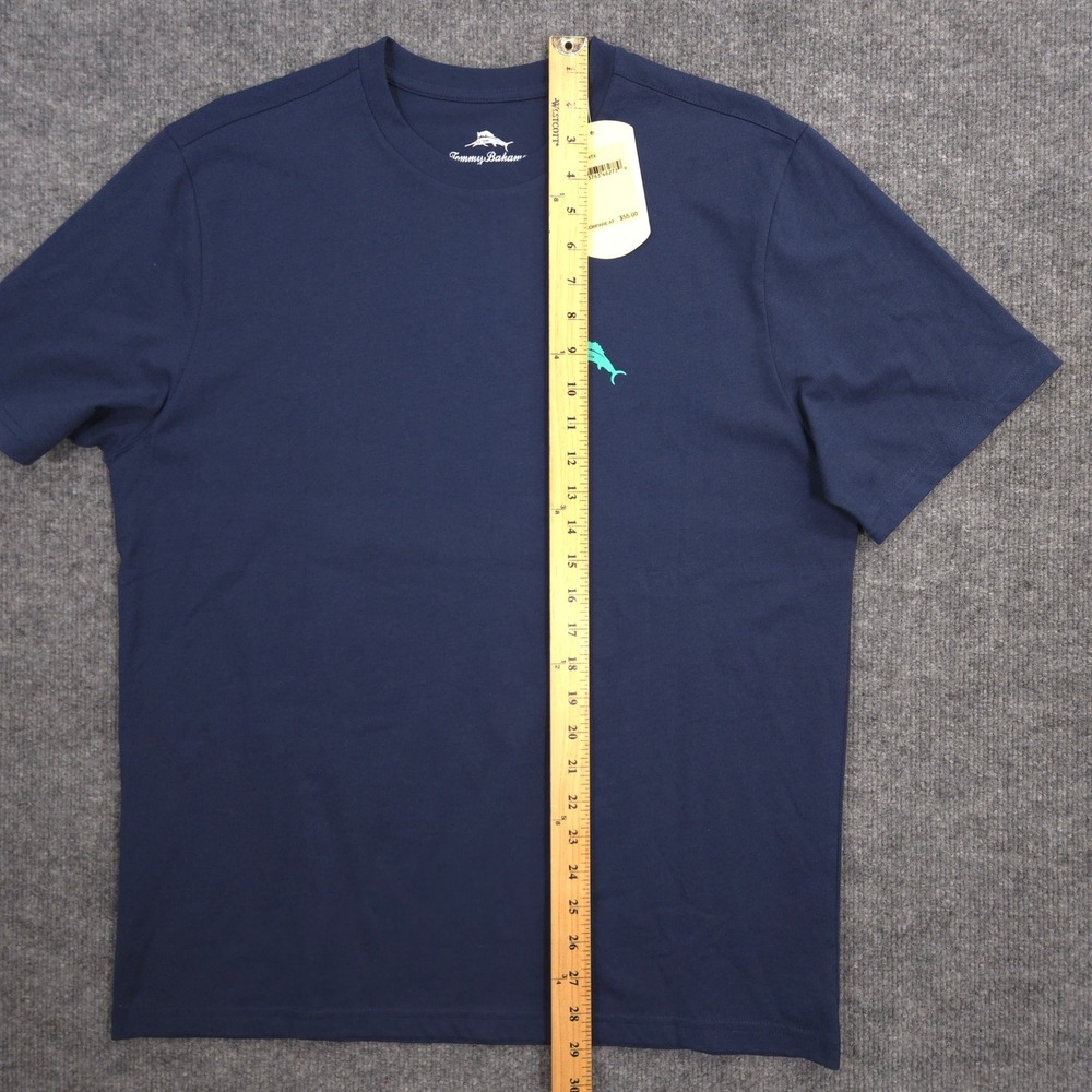 Tommy Bahama T Shirt Mens M Navy Tequila Lime Cocktails Graphic Short Sleeve NEW - Picture 6 of 10